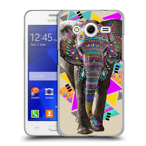 Дизайнерский пластиковый чехол для Samsung Galaxy Core 2 Животный стиль