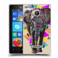 Дизайнерский пластиковый чехол для Microsoft Lumia 435 Животный стиль