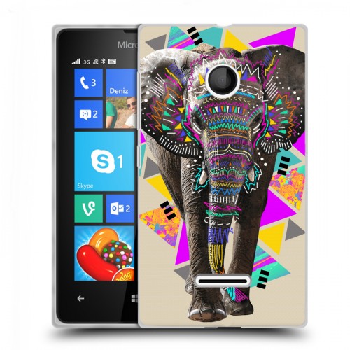 Дизайнерский пластиковый чехол для Microsoft Lumia 435 Животный стиль