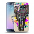 Дизайнерский пластиковый чехол для Samsung Galaxy S6 Edge Животный стиль