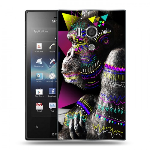 Дизайнерский пластиковый чехол для Sony Xperia acro S Животный стиль