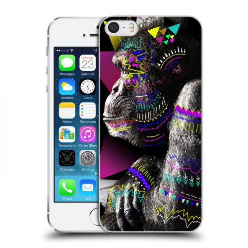 Дизайнерский пластиковый чехол для Iphone 5s Животный стиль