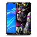 Дизайнерский пластиковый чехол для Huawei Y6 (2019) Животный стиль