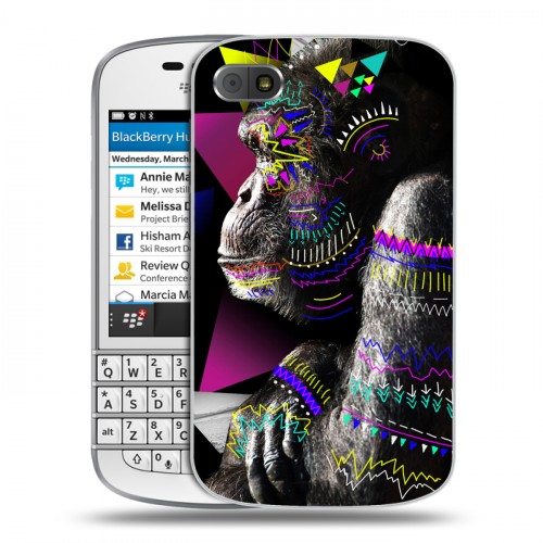 Дизайнерский пластиковый чехол для BlackBerry Q10 Животный стиль