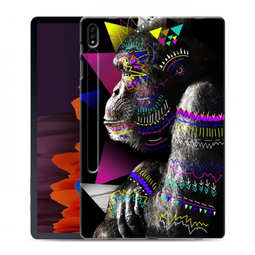 Дизайнерский силиконовый чехол для Samsung Galaxy Tab S7 Plus Животный стиль