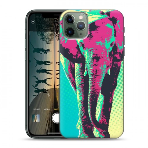 Дизайнерский пластиковый чехол для Iphone 11 Pro Max Животный поп-арт