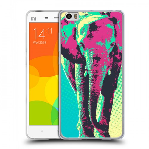 Дизайнерский силиконовый чехол для Xiaomi Mi Note Животный поп-арт
