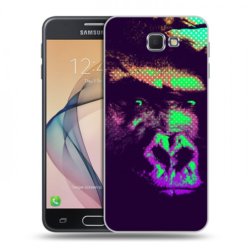 Дизайнерский пластиковый чехол для Samsung Galaxy J5 Prime Животный поп-арт