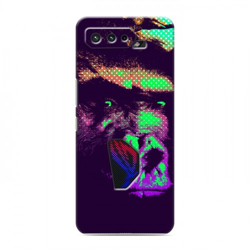 Дизайнерский силиконовый чехол для ASUS ROG Phone 5 Животный поп-арт