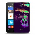 Дизайнерский силиконовый чехол для Microsoft Lumia 430 Dual SIM Животный поп-арт