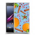 Дизайнерский пластиковый чехол для Sony Xperia Z Ultra  Новогодние паттерны