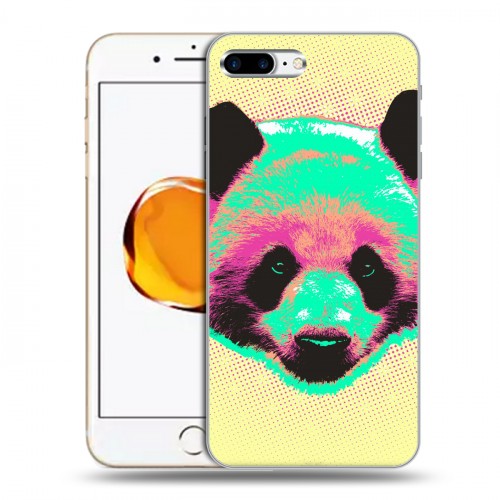 Дизайнерский силиконовый чехол для Iphone 7 Plus / 8 Plus Животный поп-арт