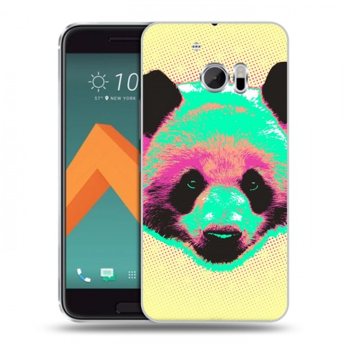Дизайнерский пластиковый чехол для HTC 10 Животный поп-арт