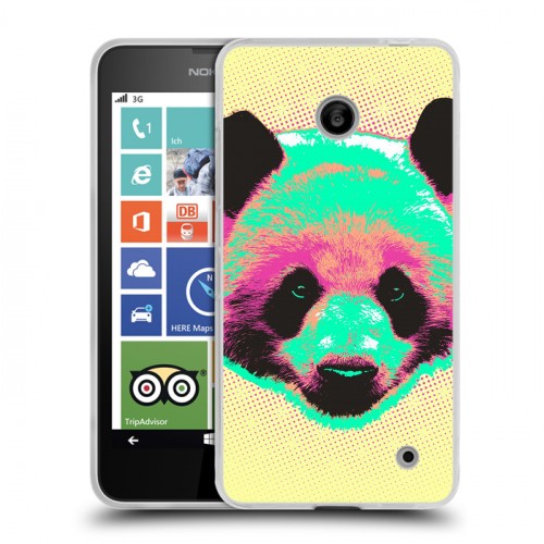 Дизайнерский пластиковый чехол для Nokia Lumia 630/635 Животный поп-арт