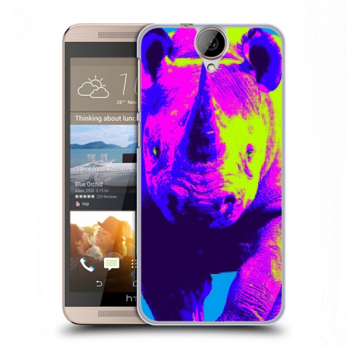 Дизайнерский пластиковый чехол для HTC One E9+ Животный поп-арт
