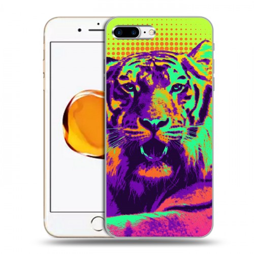 Дизайнерский силиконовый чехол для Iphone 7 Plus / 8 Plus Животный поп-арт