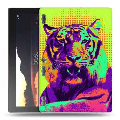 Дизайнерский силиконовый чехол для Lenovo Tab 2 A10 Животный поп-арт