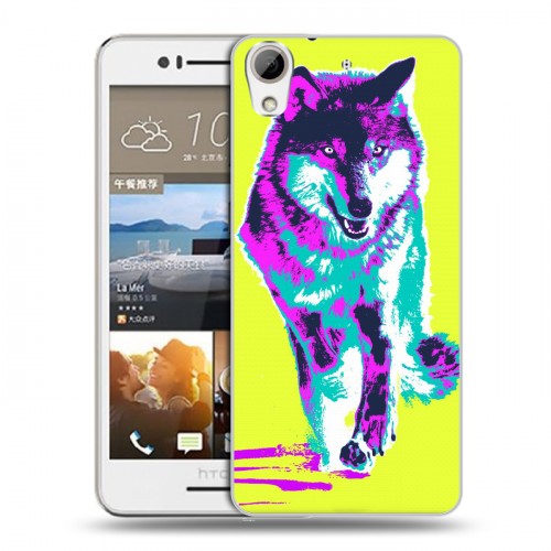Дизайнерский пластиковый чехол для HTC Desire 728 Животный поп-арт
