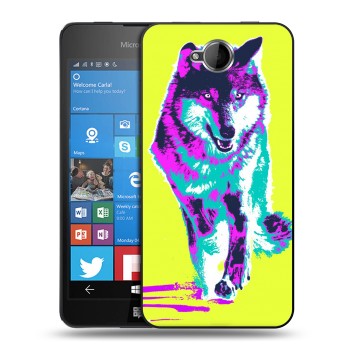 Дизайнерский силиконовый чехол для Microsoft Lumia 650 Животный поп-арт (на заказ)
