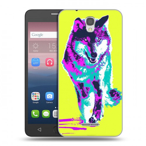 Дизайнерский силиконовый чехол для Alcatel Pop 4 Животный поп-арт