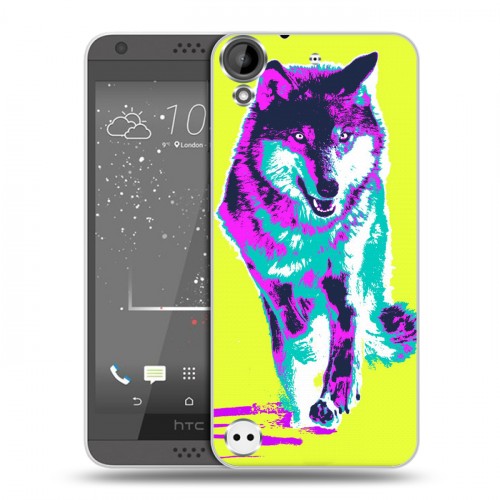 Дизайнерский пластиковый чехол для HTC Desire 530 Животный поп-арт