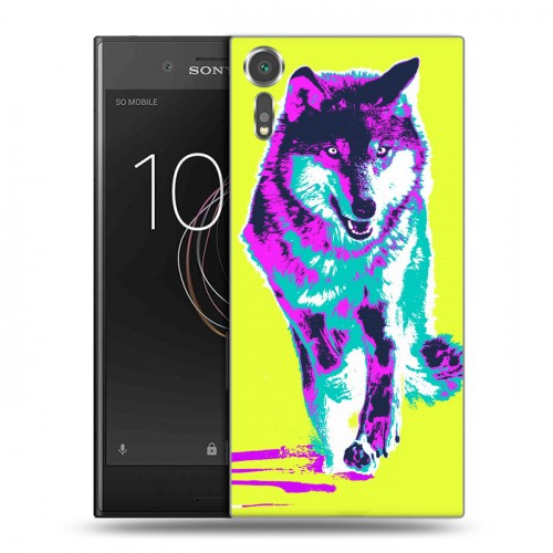 Дизайнерский пластиковый чехол для Sony Xperia XZs Животный поп-арт