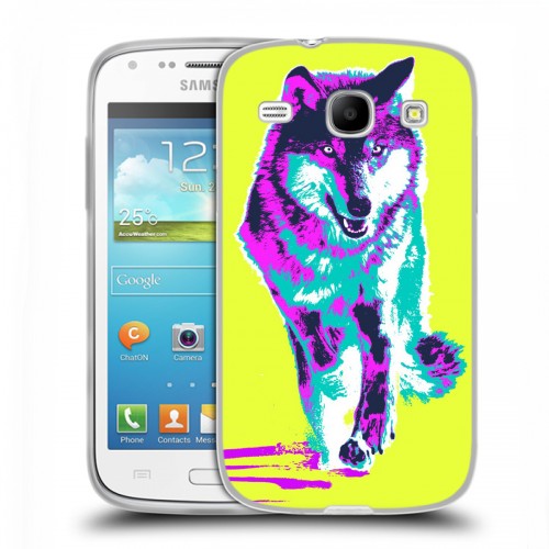 Дизайнерский пластиковый чехол для Samsung Galaxy Core Животный поп-арт
