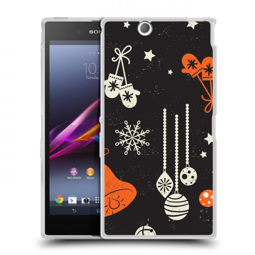 Дизайнерский пластиковый чехол для Sony Xperia Z Ultra  Новогодние паттерны