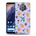 Дизайнерский силиконовый чехол для Nokia 9 PureView Новогодние паттерны