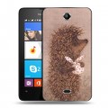 Дизайнерский силиконовый чехол для Microsoft Lumia 430 Dual SIM Креатив дизайн