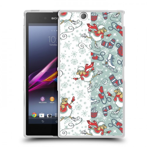 Дизайнерский пластиковый чехол для Sony Xperia Z Ultra  Новогодние паттерны