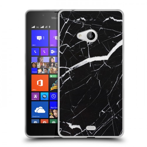 Дизайнерский пластиковый чехол для Microsoft Lumia 540 Мрамор текстура