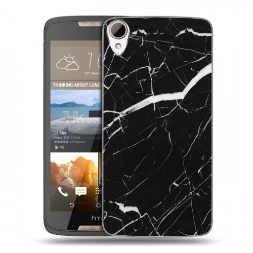 Дизайнерский силиконовый чехол для HTC Desire 828 Мрамор текстура