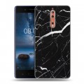 Дизайнерский пластиковый чехол для Nokia 8 Мрамор текстура