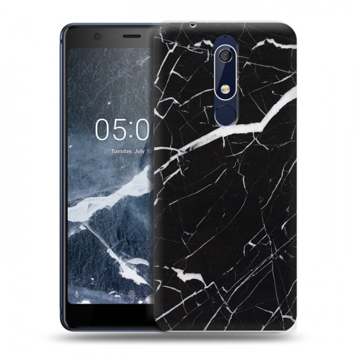 Дизайнерский пластиковый чехол для Nokia 5.1 Мрамор текстура