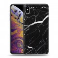 Дизайнерский силиконовый чехол для Iphone Xs Max Мрамор текстура