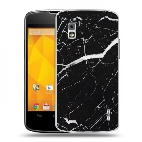 Дизайнерский пластиковый чехол для LG Google Nexus 4 Мрамор текстура