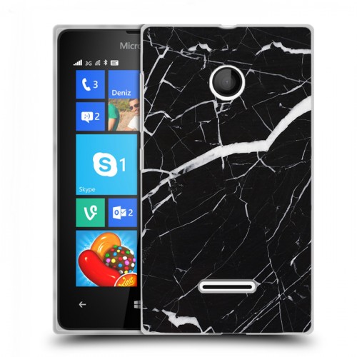 Дизайнерский пластиковый чехол для Microsoft Lumia 435 Мрамор текстура