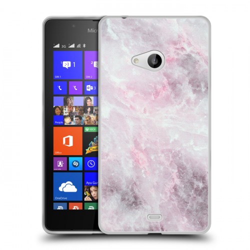 Дизайнерский пластиковый чехол для Microsoft Lumia 540 Мрамор текстура