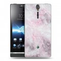 Дизайнерский пластиковый чехол для Sony Xperia S Мрамор текстура