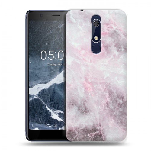 Дизайнерский пластиковый чехол для Nokia 5.1 Мрамор текстура