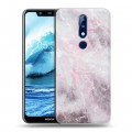 Дизайнерский силиконовый чехол для Nokia 5.1 Plus Мрамор текстура