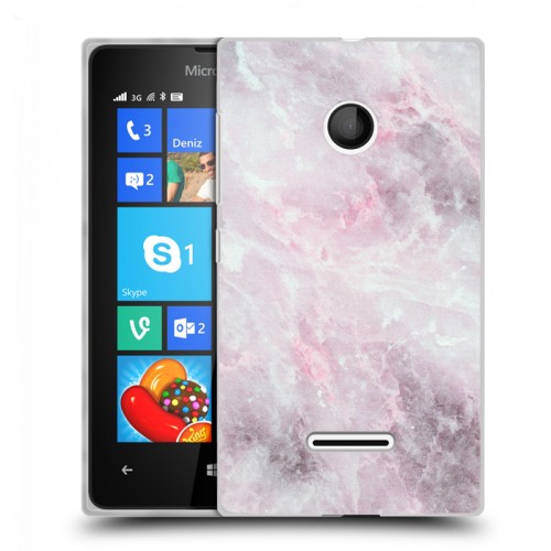 Дизайнерский пластиковый чехол для Microsoft Lumia 435 Мрамор текстура