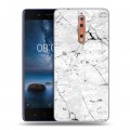 Дизайнерский пластиковый чехол для Nokia 8 Мрамор текстура