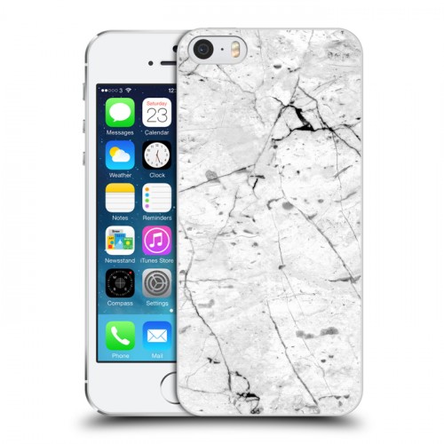 Дизайнерский пластиковый чехол для Iphone 5s Мрамор текстура