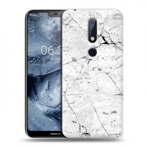 Дизайнерский пластиковый чехол для Nokia 6.1 Plus Мрамор текстура