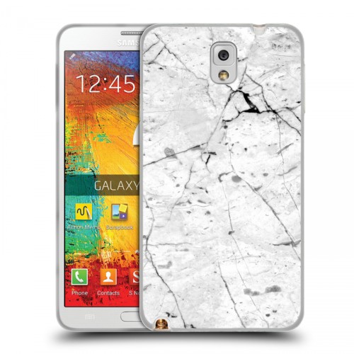Дизайнерский пластиковый чехол для Samsung Galaxy Note 3 Мрамор текстура