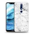 Дизайнерский пластиковый чехол для Nokia 5.1 Plus Мрамор текстура