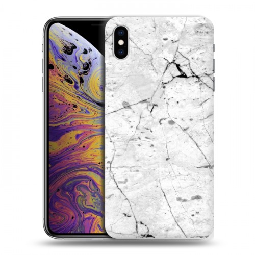 Дизайнерский силиконовый чехол для Iphone Xs Max Мрамор текстура