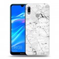 Дизайнерский пластиковый чехол для Huawei Y6 (2019) Мрамор текстура